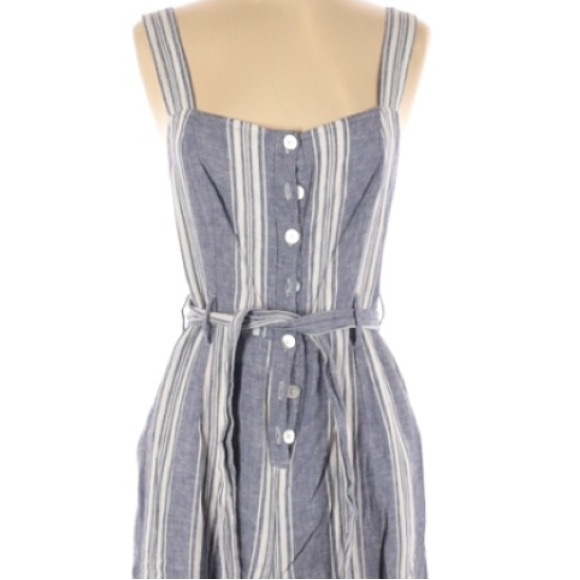 Beautiful Rails Blue & White Jumpsuit in Size Small - Picture 3 of 4